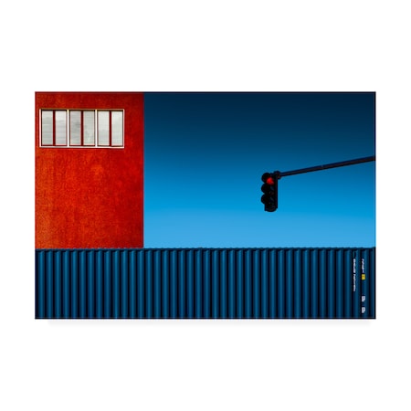 Inge Schuster 'Red Light Traffic' Canvas Art,16x24